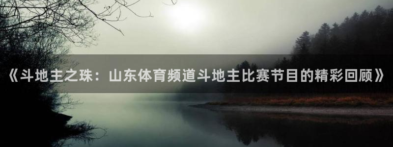 福州君临东城：《斗地主之珠：山东体育频道斗地主比赛节目的精彩回顾》